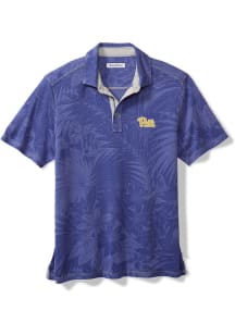 Mens Pitt Panthers Blue Tommy Bahama Sport Santiago Paradise Short Sleeve Fashion Polo
