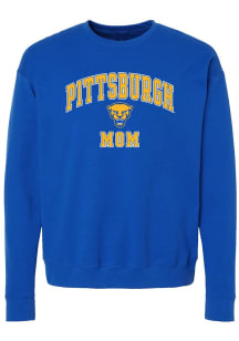 Womens Pitt Panthers Blue Summit Sportswear Mom Crew Sweatshirt