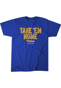 Pitt Panthers Blue BreakingT Take Em Home Football Short Sleeve Fashion T Shirt