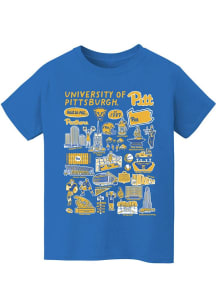 Youth Pitt Panthers Blue Vive La Fete Impressions Short Sleeve T-Shirt