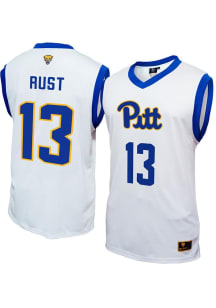 Lauren Rust Mens White Pitt Panthers NIL Basketball Jersey