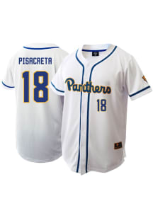 Sebastian Pisacreta Genuine Collective Mens White Pitt Panthers NIL Jersey