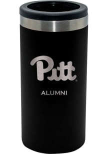 Black Pitt Panthers Alumni 12oz Slim Stainless Steel Coolie