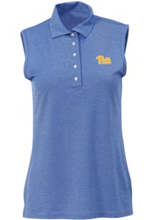 Womens Blue Pitt Panthers Victory Lights Polo Shirt