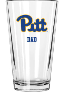White Pitt Panthers Dad 16 oz Pint Glass